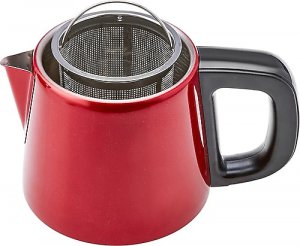 Karaca Tea Break Kırmızı 1650 W Çelik Demlikli Çay Makinesi