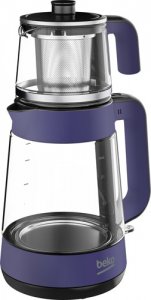 Beko CM 5964 W Floral Mor 1900 W Cam Demlikli Çay Makinesi