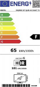 Vestel 50Q9900 4K Ultra HD 50