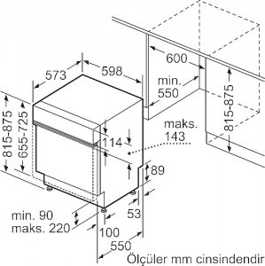 Profilo BMA6253EG 6 Programlı Ankastre Bulaşık Makinesi