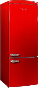 Vestel Retro NFK52211 Kırmızı Kombi No-Frost Buzdolabı