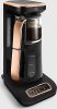 Karaca Çaysever Robotea Pro Quartz 4in1 2500 W Black Copper Konuşan Cam Demlikli Çay Makinesi