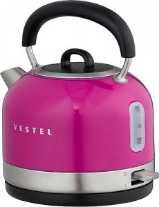 Vestel Retro Pembe 2200 W 1.7 lt Çelik Kettle