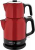Korkmaz A331-05 Çaytema Kırmızı Krom 1600 W Çelik Çay Makinesi