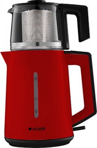 Arçelik CM 3940 K Kırmızı 1800 W Cam Demlikli Çay Makinesi