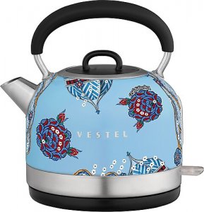 Vestel X Aslı Filinta Retro 2200 W 1.7 lt Çelik Kettle