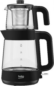 Beko CM 5964 B Floral Siyah 1900 W Cam Demlikli Çay Makinesi