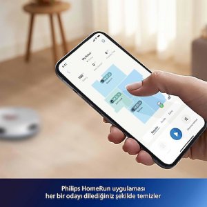 Philips HomeRun 2000 Serisi XU2100/20 Beyaz Çöp İstasyonlu Akıllı Robot Süpürge