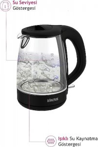 Altus AL 4054 C 2200 W 1.7 lt Cam Kettle