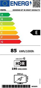 Vestel 65UG9940 4K Ultra HD 65