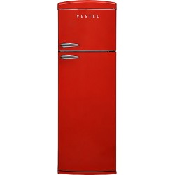 Vestel SC32211 Retro Kırmızı Çift Kapılı Buzdolabı