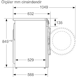 Profilo CGA142Z0TR 1200 Devir 9 kg Çamaşır Makinesi