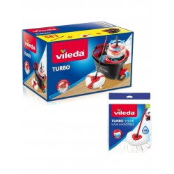 Vileda Turbo 2x1 Pedallı Temizlik Seti + Turbo Üçgen Mikrofiber Yedek Paspas