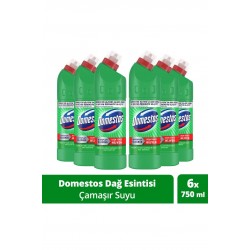 Domestos Yoğun Kıvamlı Çamaşır Suyu Dağ Esintisi Maksimum Hijyen 750 ml 6 Adet